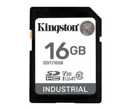Karta pamięci Kingston 16GB SDHC Industrial UHS-I U3 V30 A1 pSLC